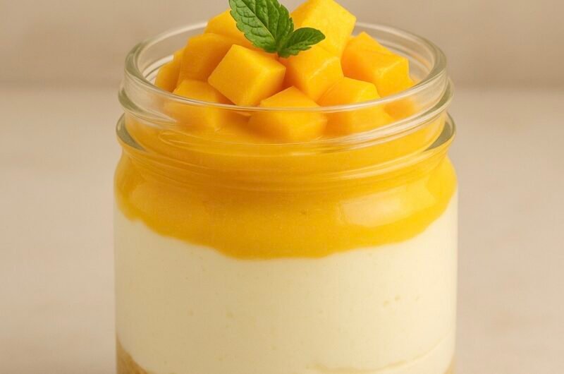 No-Bake Vegan Mango Cheesecake: Naturally Set | Dairy-Free | No Refined Sugar (optional)